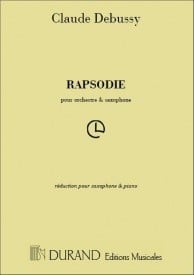 Debussy: Rhapsodie for Alto Saxophone published by Durand